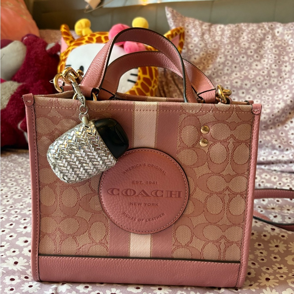 COACH TAFFY PINK DEMPSEY TOTE